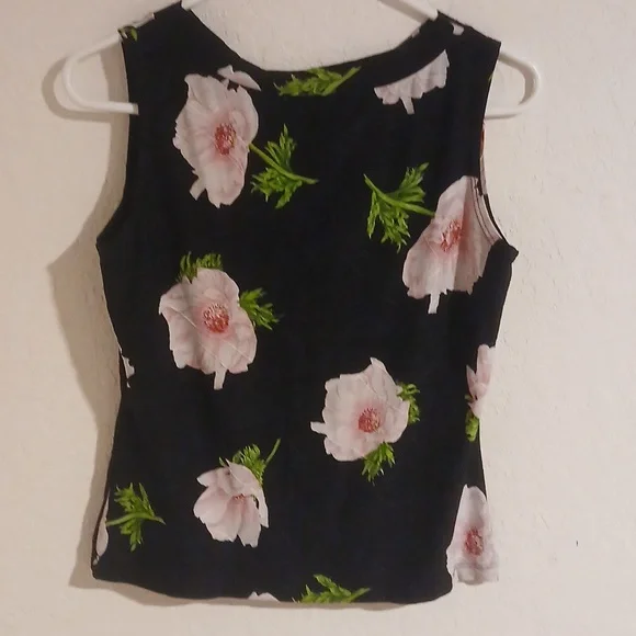 CDW Creative Design Works Floral Sleeveless Top - M - Picture 6 of 8